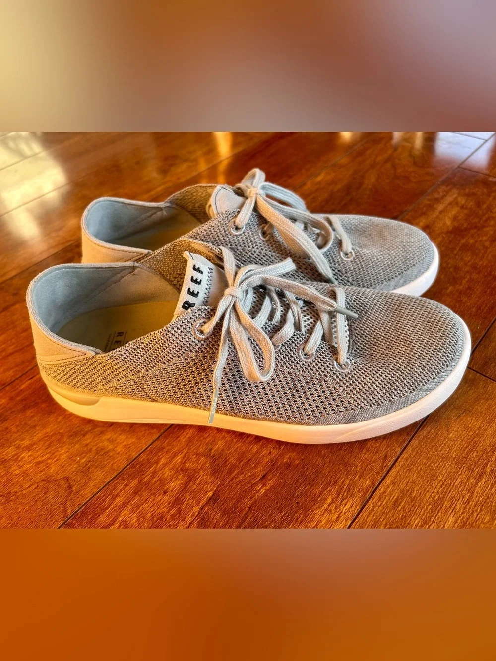 Reef Swellsole Neptune Knit Sneakers Gray Men’s Size 9